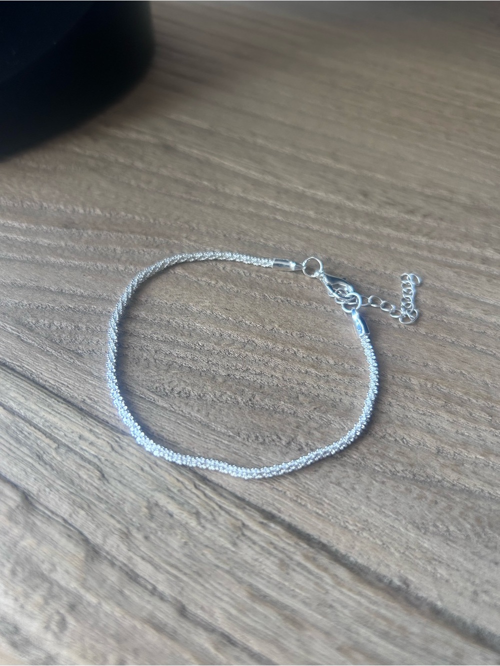 Sterling Silver Sparkle Rock Tennis Bracelet